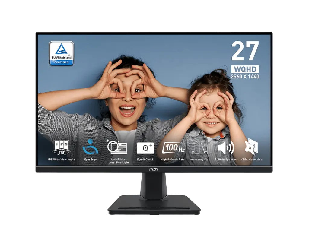 MSI PRO MP275Q 27inch 100Hz QHD IPS Business Monitor
