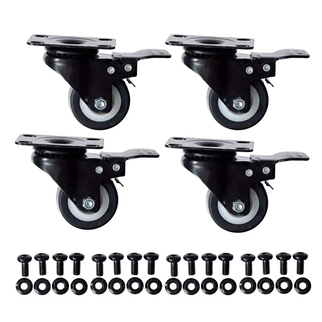 [002.004.0016] Castor Wheels Suitable for Wall Mount Server Racks | Set of 4